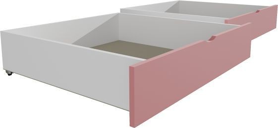 Úložné prostory 2ks růžová pro postel s přistýlkou