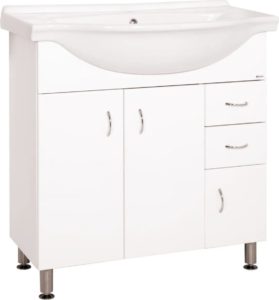 Koupelnová skříňka s umyvadlem Keramia Pro 80x50 cm bílá PRO80DV