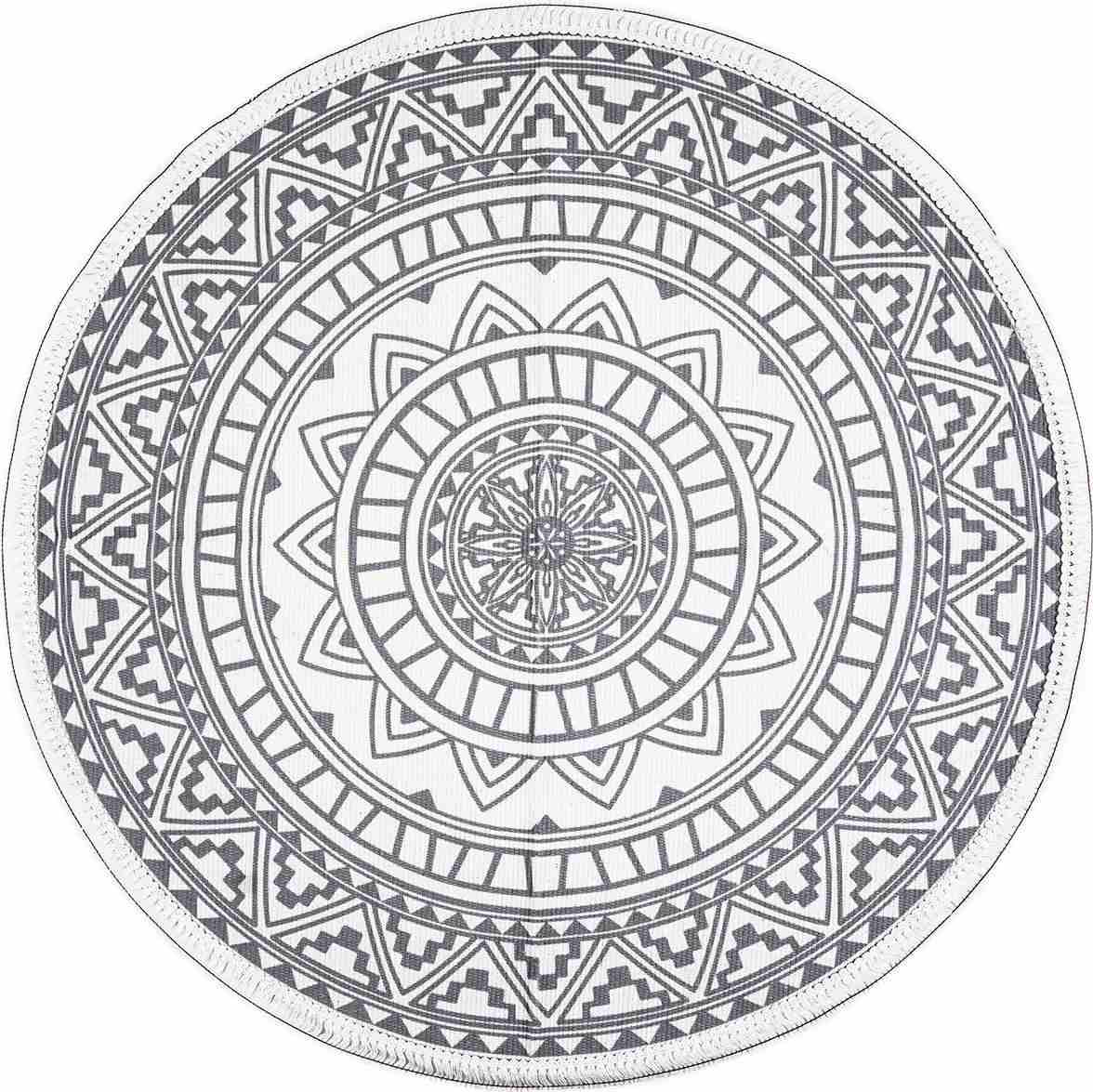 Dakls Kusový koberec Mandala šedá