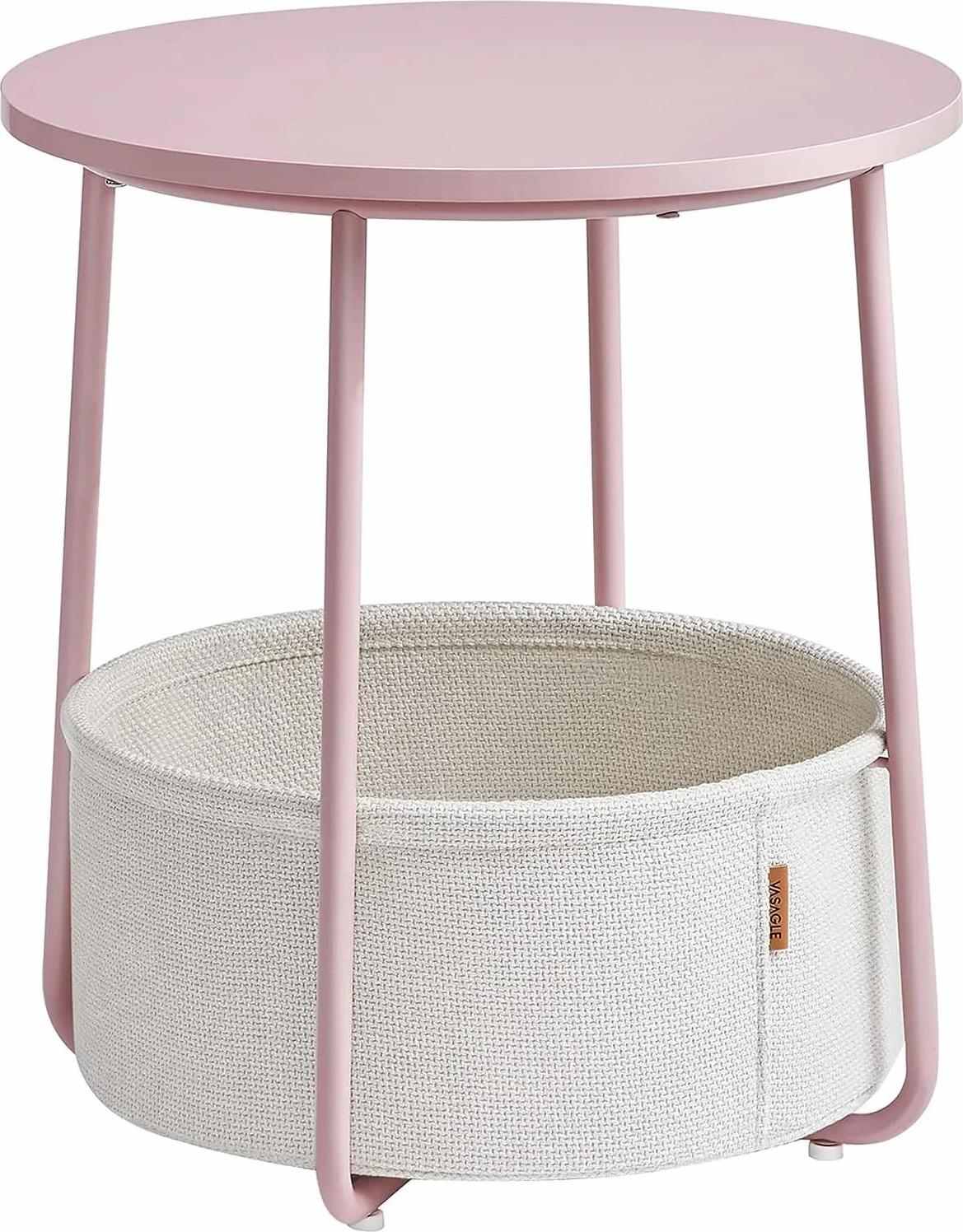 Odkládací stolek Vasagle Moris růžový