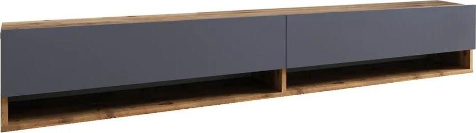 Závěsný TV stolek FR9 180 cm borovice/antracitový