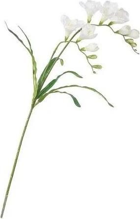 Umělá květina Frézie bílá