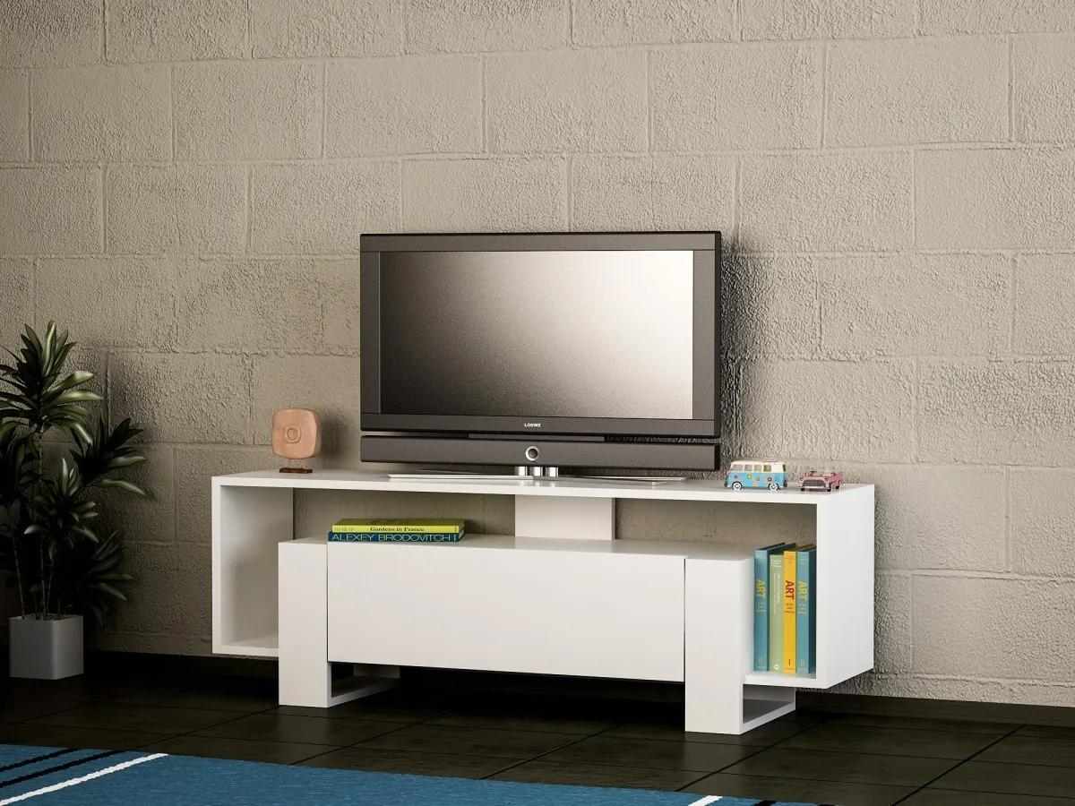 TV stolek Mery 120 cm bílý