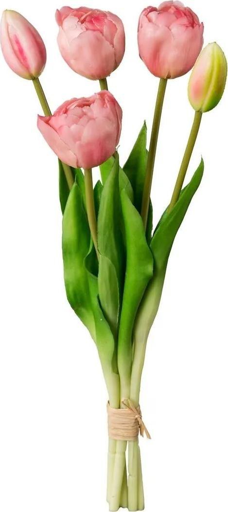 Umělý svazek Tulipánů růžová