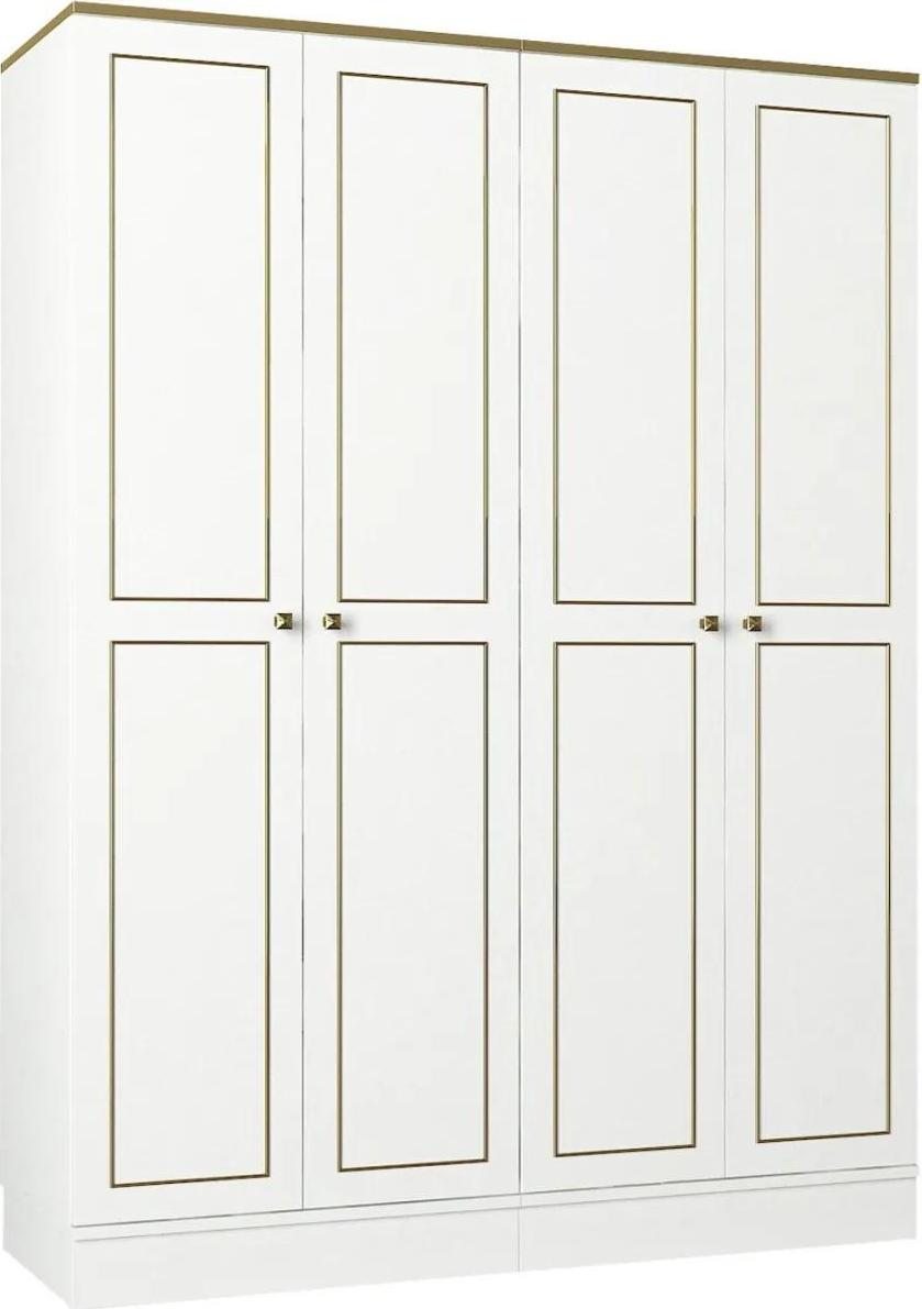 Šatní skříň Ravenna 140 cm bílá