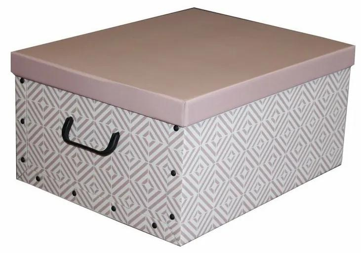 Compactor Skládací úložná krabice - karton box Compactor Nordic 50 x 40 x 25 cm