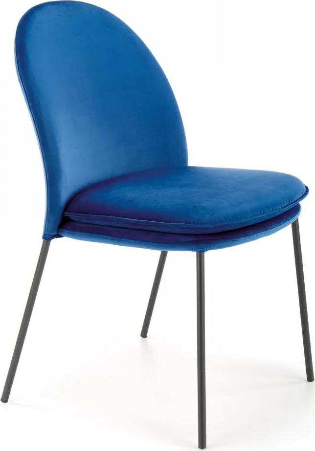 Designová židle Clorissa tmavě modrá