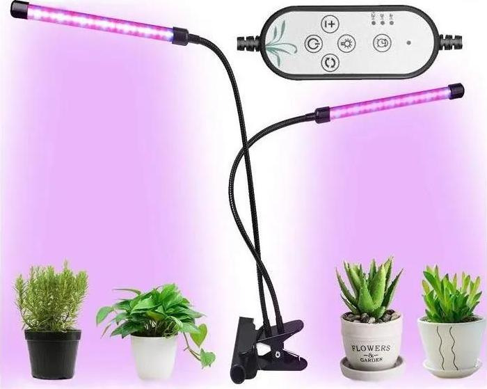 HADEX LED Stmívatelná stolní lampa s klipem pro pěstování rostlin LED/8W/5V HD0493