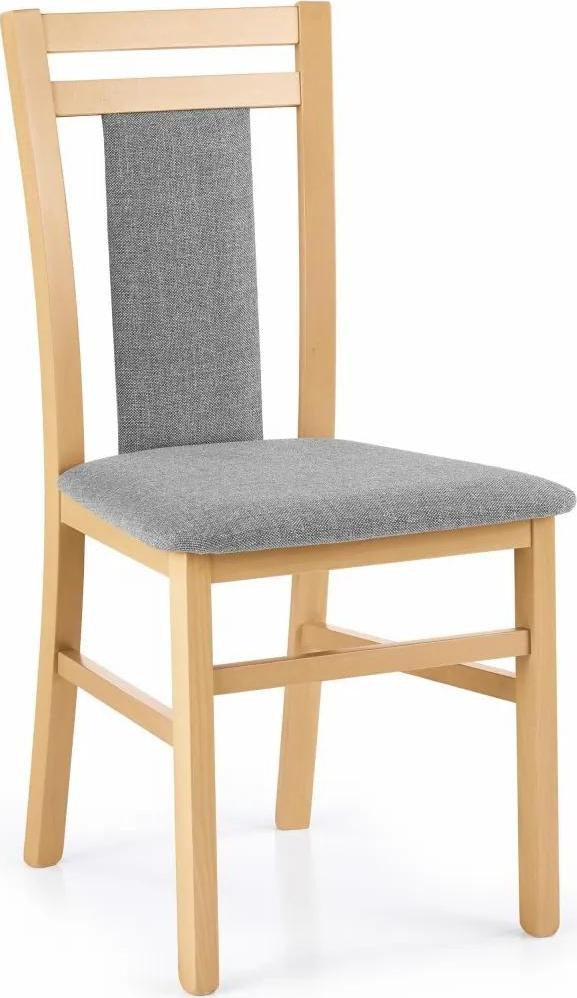 Jídelní židle Norbert dub medový/šedá